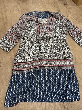 Tommy Bahama SMALL, 3/4in Sleeved Tunic Dress **with pockets!**